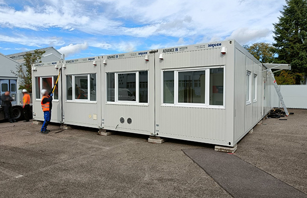 Errichtung einer provisorischen Rettungswache