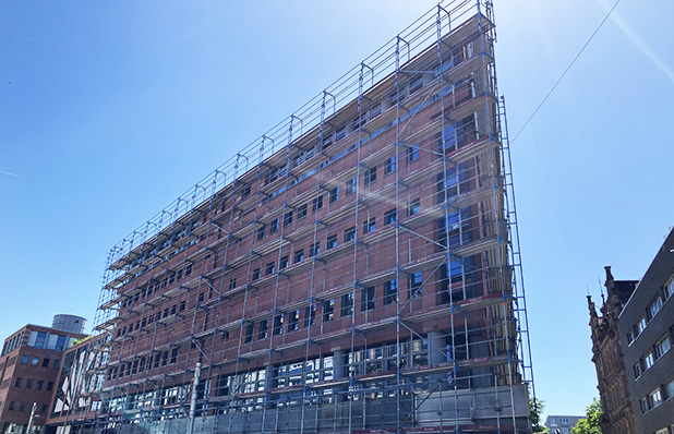 Beginn Sanierungsarbeiten am KIT Gebäude