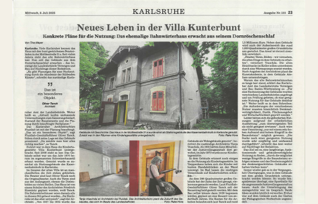 Bahnwärterhaus<br>in der Presse