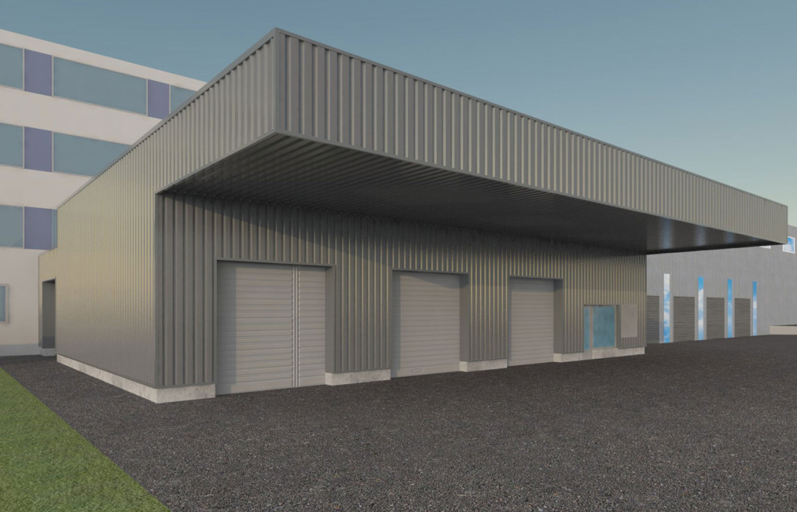 Neubau Wareneingang Slide 01