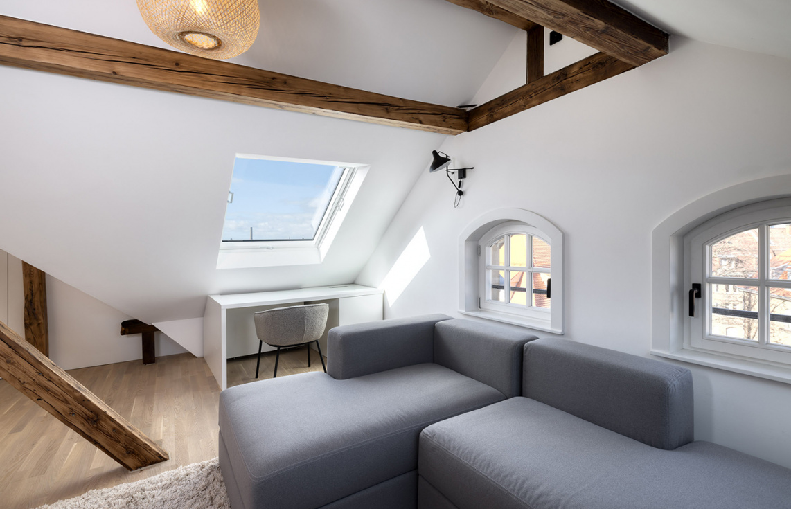 Umbau Wohnungen im Dachraum Architektur_Karlsruhe